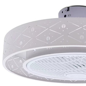 Homeroots Contemporary Ceiling Ceiling Fan And Light  Metal 475568