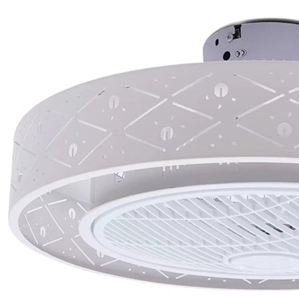 Homeroots Contemporary Ceiling Ceiling Fan And Light  Metal 475568