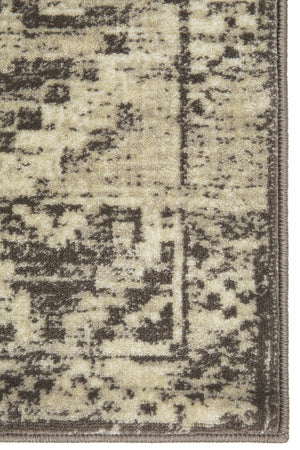 Homeroots 8' X 11' Gray Abstract Area Rug  Polypropylene 475582