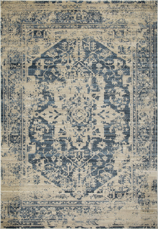 Homeroots 5' X 8' Ivory Oriental Area Rug  Polypropylene 475586