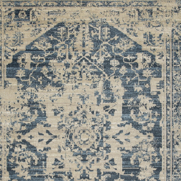 Homeroots 5' X 8' Ivory Oriental Area Rug  Polypropylene 475586
