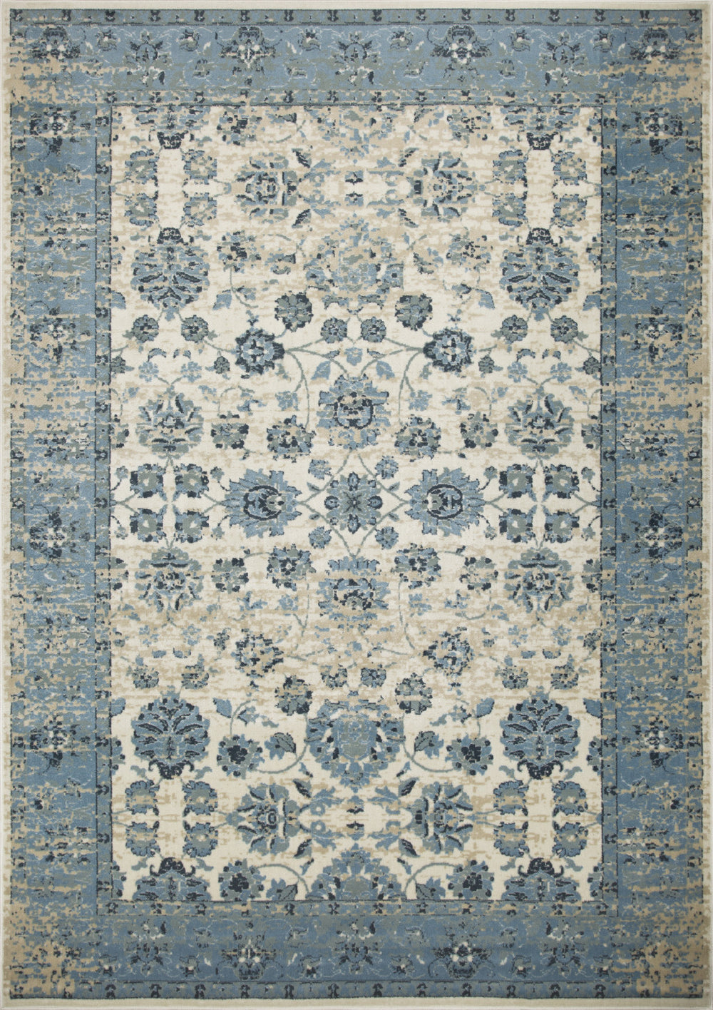 Homeroots 5' X 8' Ivory Oriental Area Rug  Polypropylene 475591