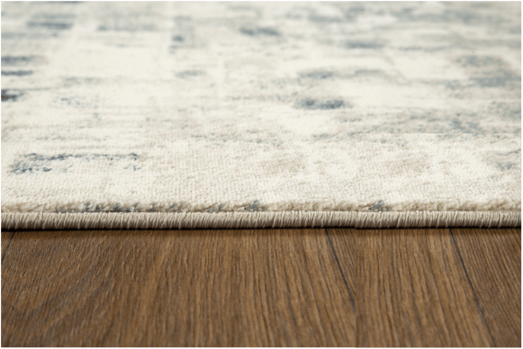 Homeroots 5' X 8' Blue And Beige Abstract Area Rug  Polypropylene 475596