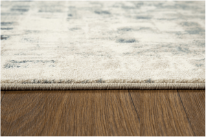 Homeroots 8' X 11' Blue And Beige Abstract Area Rug  Polypropylene 475597