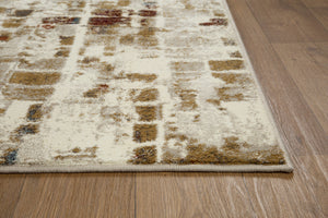 Homeroots 8' X 11' Natural Abstract Area Rug  Polypropylene 475602