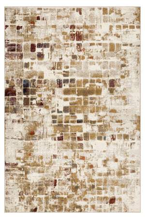 Homeroots 8' X 11' Natural Abstract Area Rug  Polypropylene 475602
