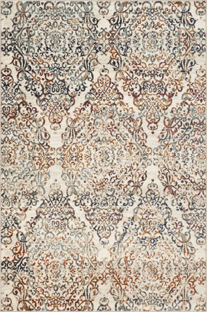 Homeroots 8' X 11' Ivory Oriental Area Rug  Polypropylene 475607