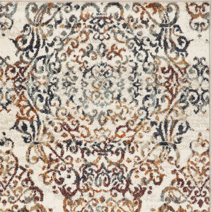 Homeroots 8' X 11' Ivory Oriental Area Rug  Polypropylene 475607