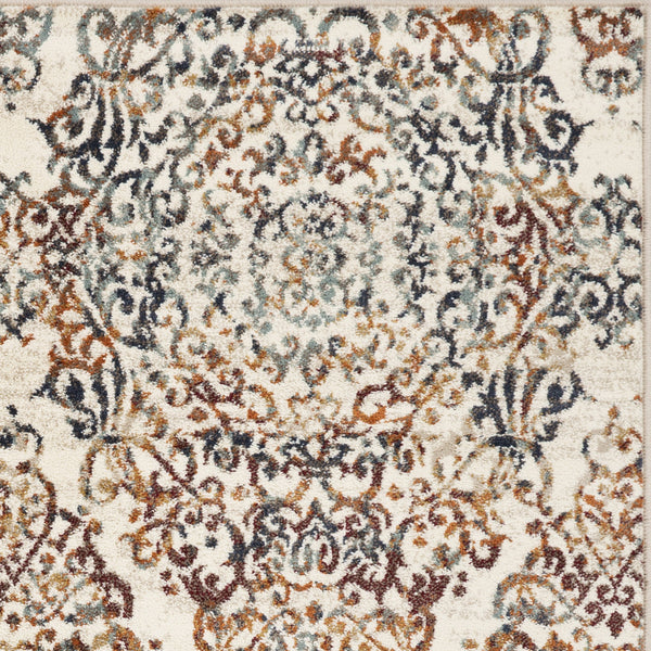 Homeroots 8' X 11' Ivory Oriental Area Rug  Polypropylene 475607