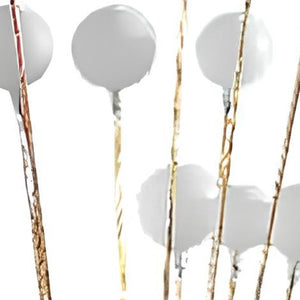 HomeRoots 62" Yellow 16 LED Novelty Floor Lamp - Modern Design with Frosted Orb Shades for Any Room 475641