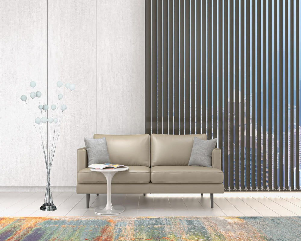 HomeRoots 62" Modern Multi-Arm Floor Lamp with 16 Frosted White Orbs – Stylish Lighting for Any Room Silver Chrome 475642