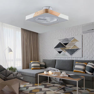 Homeroots Compact Ceiling Lamp And Fan With Remote  Metal 475663