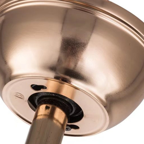 Homeroots Elegant Crystal Chandelier Retractable Blade Ceiling Fan  Metal 475684