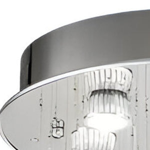 Homeroots Stylish Spiral Faux Crystal Chandelier Light   475689