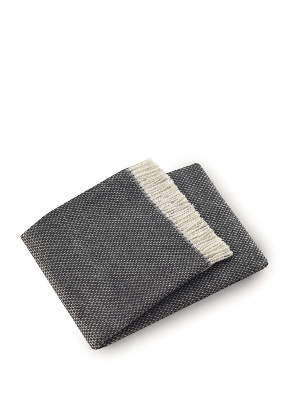 HomeRoots Soft Dark Gray Links Pattern Throw Blanket – Cozy, Reversible, and Stylish Accent for Any Space 475695