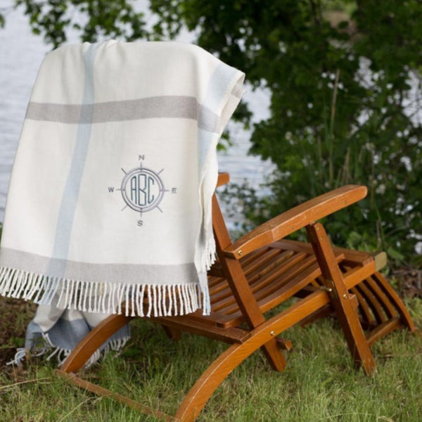 HomeRoots Plush Multi Blue Plaid Throw Blanket with Elegant Tassels | Soft, Cozy, Perfect for Home Decor 475707