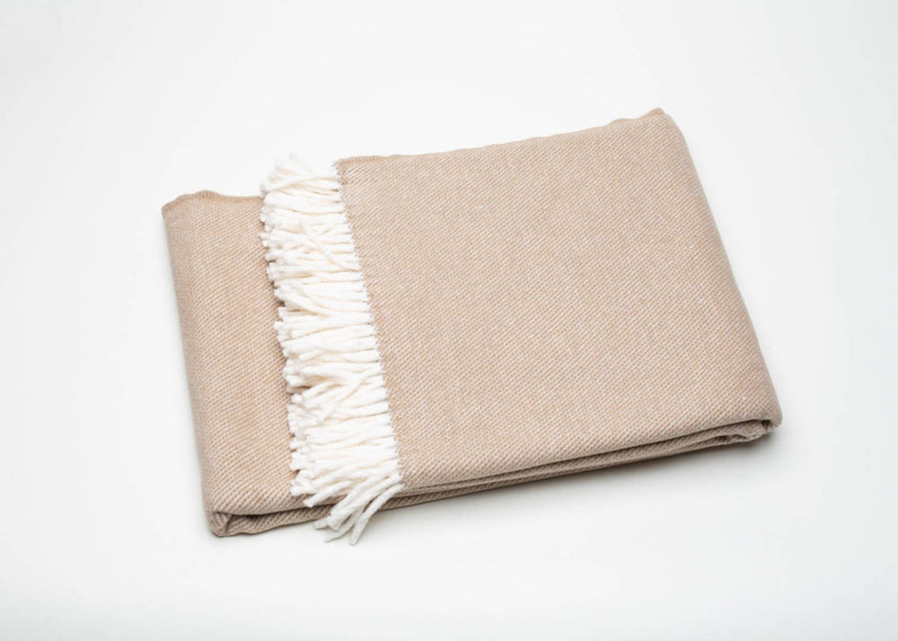 HomeRoots Stone Mini Dot Fringed Throw Blanket - Cozy Cotton-Acrylic Blend for Chic Home Décor & Gifts 475714