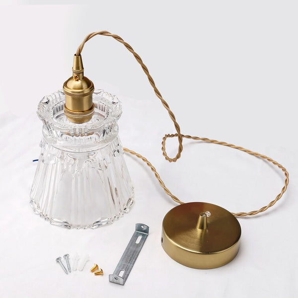 Homeroots Kitchen Island Cylinder Glass Edison Bulb Dimmable Ceiling Light With Clear Shades   475756