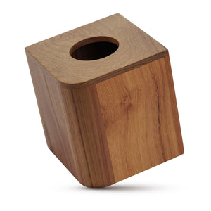 Homeroots Designer Genuine Teak Tissue Box Cover   475846