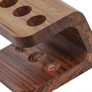 Homeroots Designer Genuine Teak Toothbrush Holder   475847