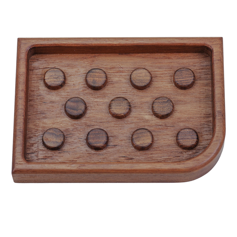 Homeroots Designer Genuine Teak Soap Dish   475848