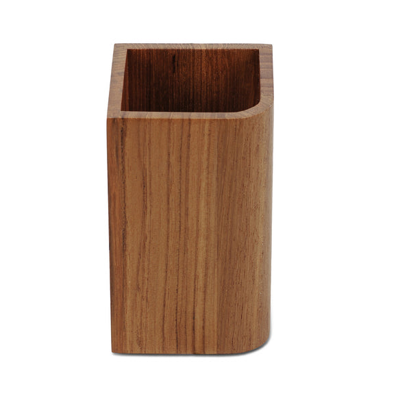 Homeroots Designer Genuine Teak Tumbler   475851