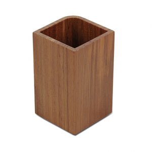 Homeroots Designer Genuine Teak Tumbler   475851