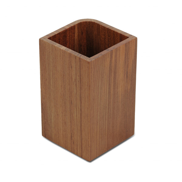 Homeroots Designer Genuine Teak Tumbler   475851