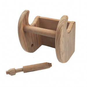 Homeroots Traditional Solid Teak Magazine And Toilet Paper Holder   475860