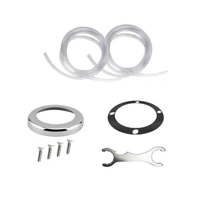 Homeroots Modern Dual Faucet Stainless Steel Beer Dispenser  Stainless Steel 475890