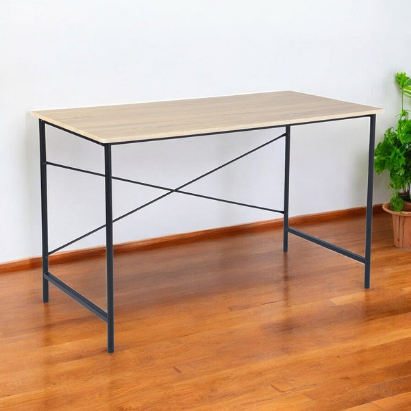 Homeroots 48" Brown And Black Computer Desk   475982