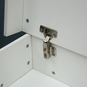 Homeroots 20" White Two Drawer Lighted Nightstand   475987