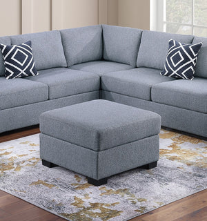 English Elm Contemporary 3-Piece Sectional Sofa Set in Ash Black Corduroy with RAF/LAF Chaise, Tufted Seats, Pillows - Stylish Low-Profile Design Gray 40 L x 26 W x 58 H B011S01785