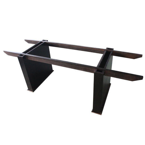 English Elm 93" Casino Grade Craps Table with Felt Layout Pyramid Bumper Rubber and Chip Racks W2748S00064