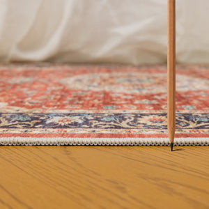 English Elm Premier Traditional Low Pile Area Rug for Living Room Dining High Traffic Zones B186P479381