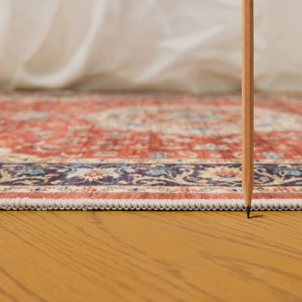 English Elm Premier Traditional Low Pile Area Rug for Living Room Dining High Traffic Zones B186P479381