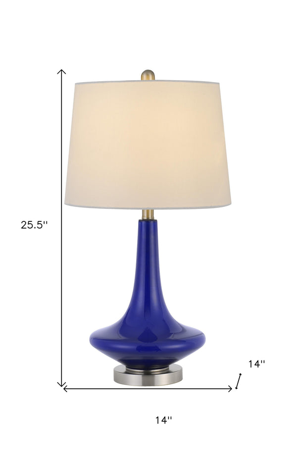 Homeroots Set Of Two 26" Silver Metal Two Light Bedside Table Lamps With White Globe Shade  Metal 476135