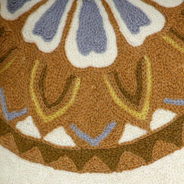 Homeroots 20" Beige And Brown Cotton Throw Pillow - Soft, Durable Accent For Chairs, Sofas, And Beds   476166