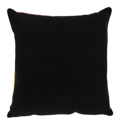 Homeroots 20" Mustard Yellow And Black Cotton Throw Pillow - Soft, Durable Accent For Home Decor And Style   476178
