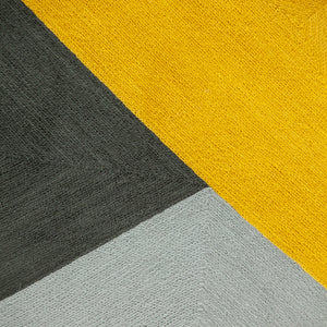 Homeroots 20" Mustard Yellow And Black Cotton Throw Pillow - Soft, Durable Accent For Home Decor And Style   476178