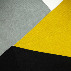 Homeroots 20" Stylish Black And Yellow Cotton Throw Pillow - Soft, Durable, And Perfect For Home Decor Bliss!   476179