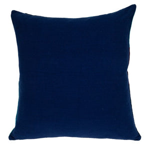 Homeroots 20" Blue And White Cotton Throw Pillow - Stylish, Soft, And Durable Decorative Accent For Your Home   476180