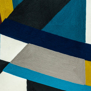 Homeroots 20" Blue And White Cotton Throw Pillow - Stylish, Soft, And Durable Decorative Accent For Your Home   476180