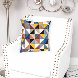 Homeroots 20" Stylish Black And Yellow Cotton Throw Pillow - Soft, Durable, And Perfect For Home Decor Bliss!   476182