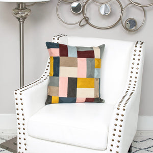 Homeroots 20" Mustard Yellow And Black Cotton Throw Pillow - Soft, Durable Accent For Home Decor And Style   476183