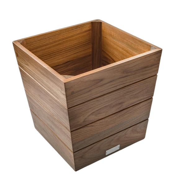 Homeroots 12" Brown Wood Indoor Outdoor Square Planter Box   476246