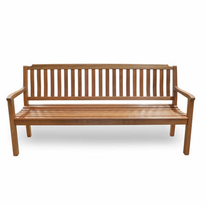 Homeroots 72" Teak Solid Wood Garden Bench   476411