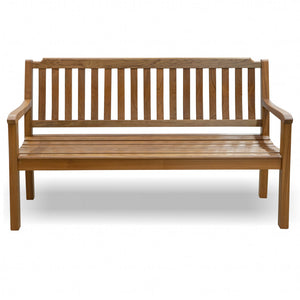 Homeroots 60" Teak Solid Wood Garden Bench   476412