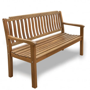 Homeroots 60" Teak Solid Wood Garden Bench   476412