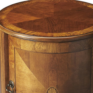 Homeroots 24" Brown Round End Table   476451